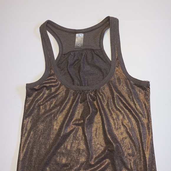 Grip Vintage Metallic Copper Racer Back Top - Women’s Size XS - Picture 3 of 8